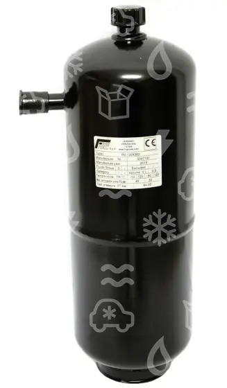 sběrač chladiva 3,9 l, vstup 16 mm ODM, výstup 1